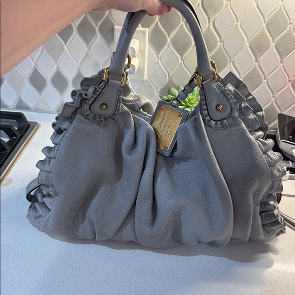 D&G Gray Leather Shoulder Bag - Picture 1 of 10
